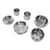 6PCS Portable Cookware Set Rapid Heating 304 Stainless Steel Efficient