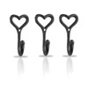 NiCola Black Hooks, Cast Iron Coat Hook, Handmade Decorative Wall