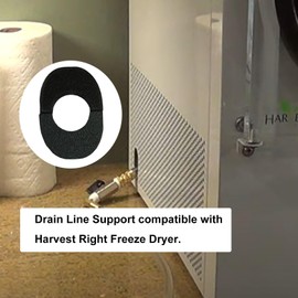 PIAOLGYI Drain Line Support for Harvest Right Freeze Dryer,Accessories Compatible with Harvest Right Freeze Dryer(Black)