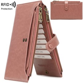 Unbranded Women Ladies Leather Long Wallet Card Holder Purse Handbag Clutch RFID Blocking