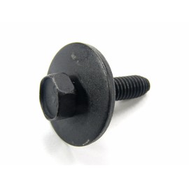 Retro-Motive #1879 Body Bolts & U-Nut Clips, Black Finish, M6-1.0 x 25mm Long - 10mm Hex (20 Piece Each)