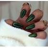 10 Pcs Handmade Press on Nails ( Extra Small, Green