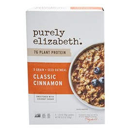 PURELY ELIZABETH Classic Cinnamon Instant Oatmeal, 9.12 OZ