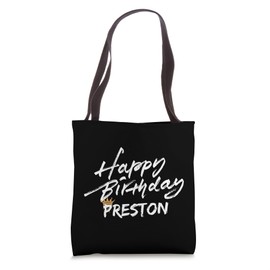 Happy birthday Preston tees for party Tote Bag