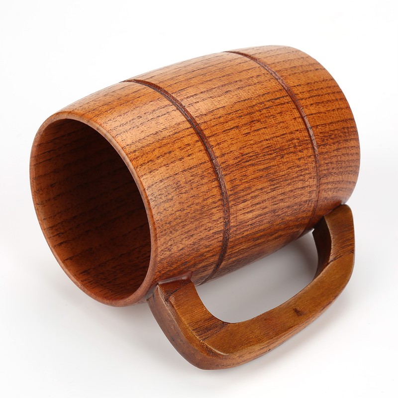 Classical Natural Solid Wood Cup Water Teacup Gift Collection Beer