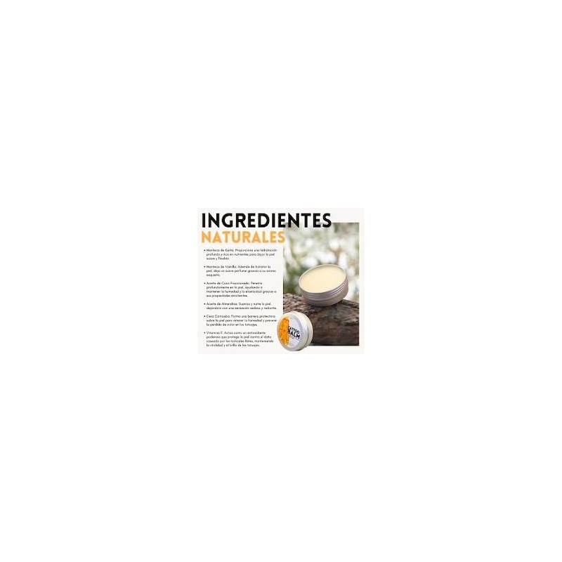 Tattoo Balm 60 g para Cuidado de Tatuajes, Bálsamo Hidratante