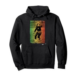Bob Marley Rasta Football Pullover Hoodie