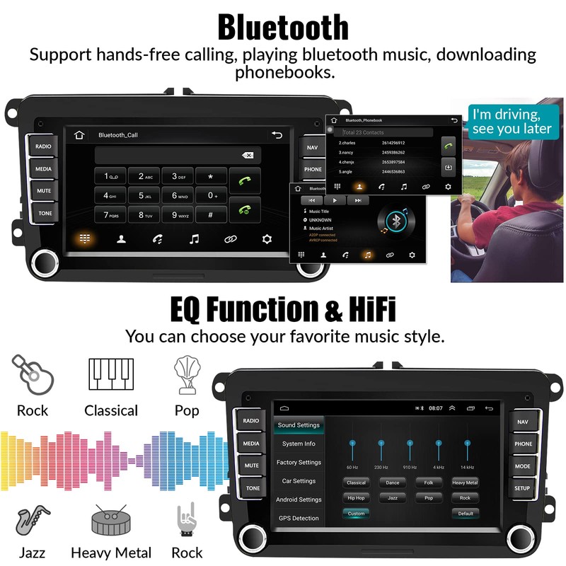 Android Car Stereo for VW Volkswagen Seat Golf Passat Jetta