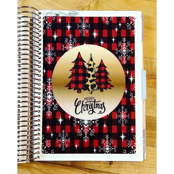 Handmade Plaid Xmas Wild Trees Holiday Dashboard 4 use with