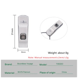 iBasingo Titanium Whistle Emergency Survival Safety Gear with Lanyard Loud for Outdoor Camping Hiking Coaches Training Sports Keychain Whistle Signaling Tool 1 pack Ti9020O