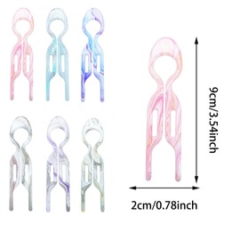 12PCS French Hair Pins, French U Shaped Twist Hair Pin Elegant Hair Pins for Buns Hair Styling Accessories Hair Bun Pins For Women And Girls(Style 2)