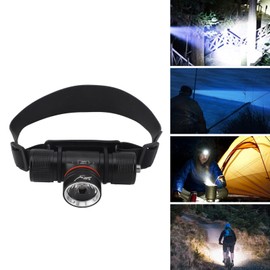 Diving Headlamp Underwater Flashlight IPX68 Waterproof 1200 3 Light Modes for Snorkeling Fishing and Exploration, #211