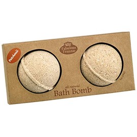 Fabulous Frannie Patchouli Natural, Handmade Bath Bomb Set, Rich in Essential Oil, Mineral Salt, Coconut Oil, Witch Hazel, Fizzies to Moisturize Skin 2.5oz (Pack of 2)
