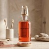 BONLONG Glass Mouthwash Dispenser for Bathroom, Clear