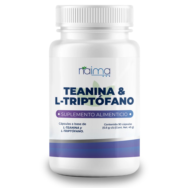 NAIMA L-Teanina y L-Triptófano | Suplemento Alimenticio para Relajación y