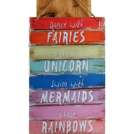 something different Plaque, Wooden, Multicolor , H:30cm W:20cm D:1cm