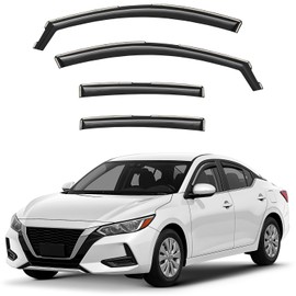 Window Deflectors Smoke Tinted in-Channel Side Window Vent Visor Deflectors Rain Guards Compatible with Nissan Sentra 2020-2025 - 4 pcs. GW0956