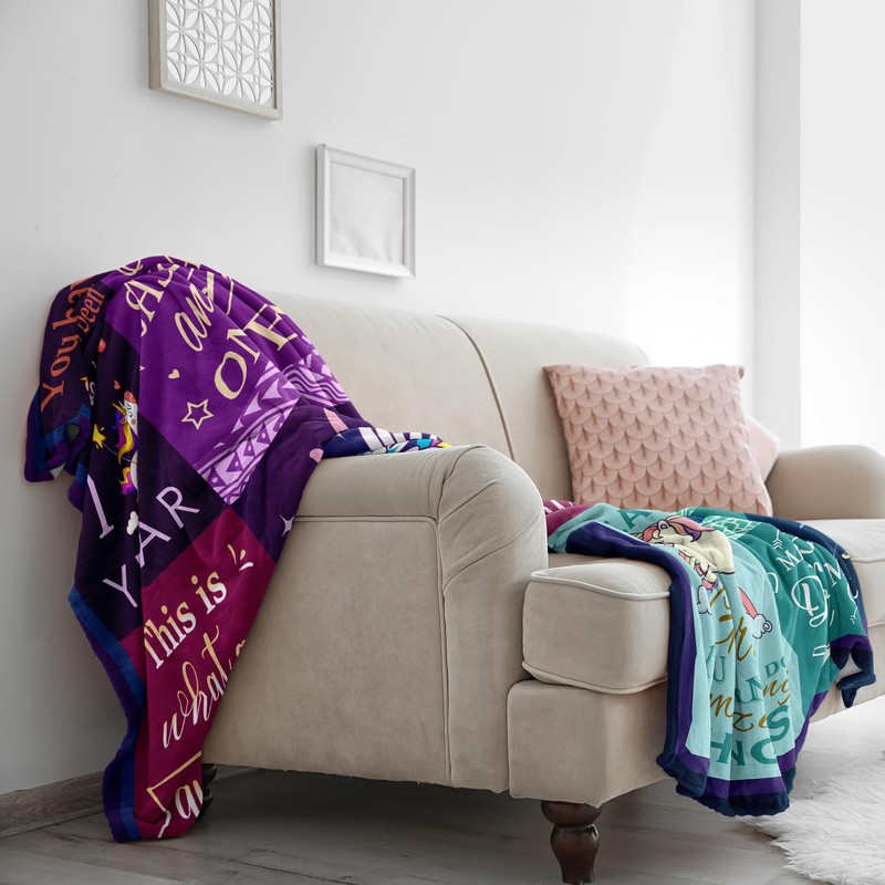 Solzien 1 Year Old Girl Birthday Gift Blanket 50"x40", Gifts