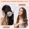 2pcs Cepillo para Cabello Desenredante Cerdas Mixtas Jabalí Para Mujeres