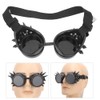 ABS Industrial Vintage Spiked Steampunk Unique Goggles Cycling Glasses Double