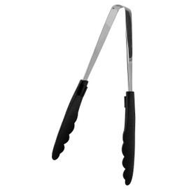 PRO SERIES Anti-Bacterial Heat Resistant Stopper Multi-Tongs, Small, Black