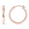 Gacimy Rose Gold Hoop Earrings for Women, 14K Real Rose