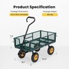 VIVOHOME Heavy Duty 550 Lbs Capacity Mesh Steel Garden Cart