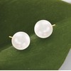 Ross-Simons 8-9mm Cultured Button Pearl Stud Earrings in 14kt Yellow