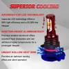 SHENKENUO 6X 8000K LED Headlights High Low Beam Fog Light