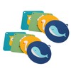 6Pcs Silicone Trivet Mats Cartoon Style Anti Slip Flexible Hanging