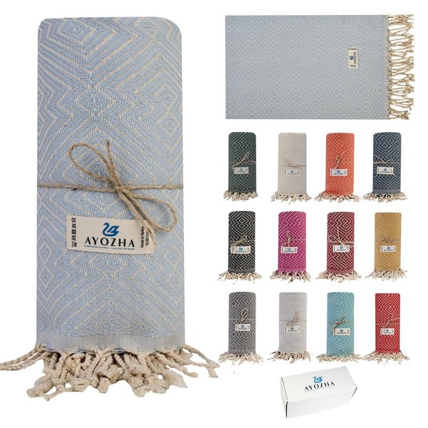 AYOZHA Luxury Hammam Towel XXL 180 x 95 cm -