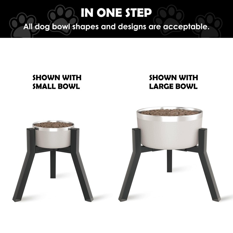 SHAINFUN Raised Dog Bowl Stand for Large Dogs 11" Height