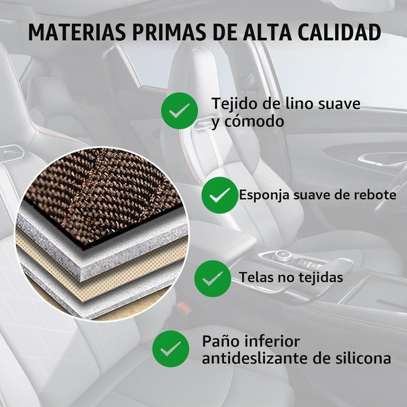 Yourkar Funda para Asiento de Coche – Set 4 piezas