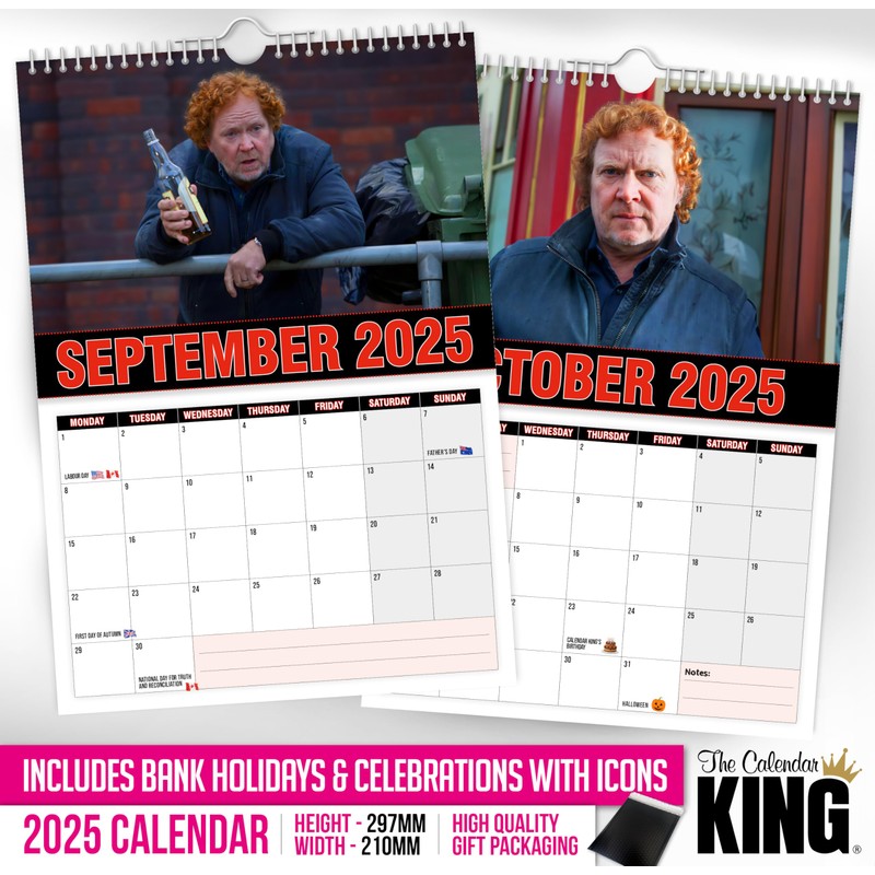 The Calendar King // Phil Hucknall - 2025 Wall Calendar