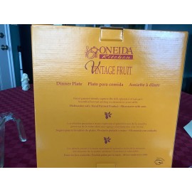 ONEIDA Sealed 10" ONEIDA KITCHEN Vintage Fruit Dinner Plate Hand Painted R696210