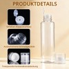 6 Pieces 150ml Empty Refillable Transparent Plastic Travel Bottles with