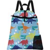 Britown Dinosaur Drawstring Backpack, 15” x 17” Waterproof Swim Bag