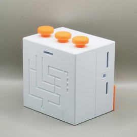 Keebox Orange - 3/5 Difficulty - 3D printed - Sequential Discovery Puzzle Box