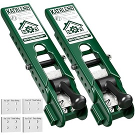 Pro Siding Installation Tools, Siding Gauge Tools, Adjustable Reveal, Heavy-Duty Polycarbonate Build with Non-Slip Pads, Fits 5/16", 3/8", 7/16" Boards – 2 Pack