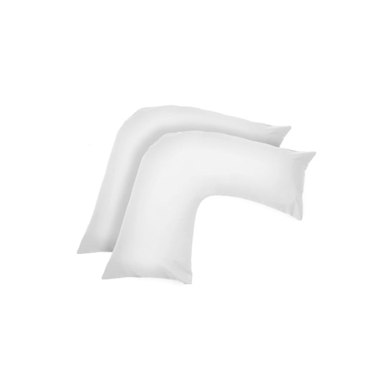 Ghazlan V Shaped Pillow Case Cover - 2 Pack Poly-Cotton