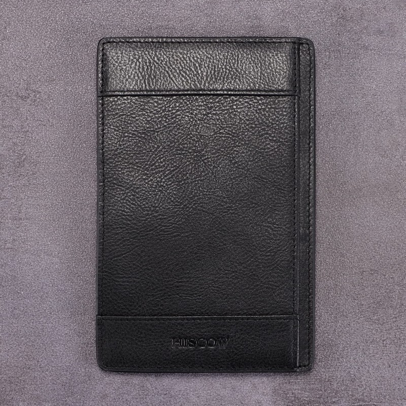 HISCOW Classy Leather Note Jotter with Pen Holder - Italian