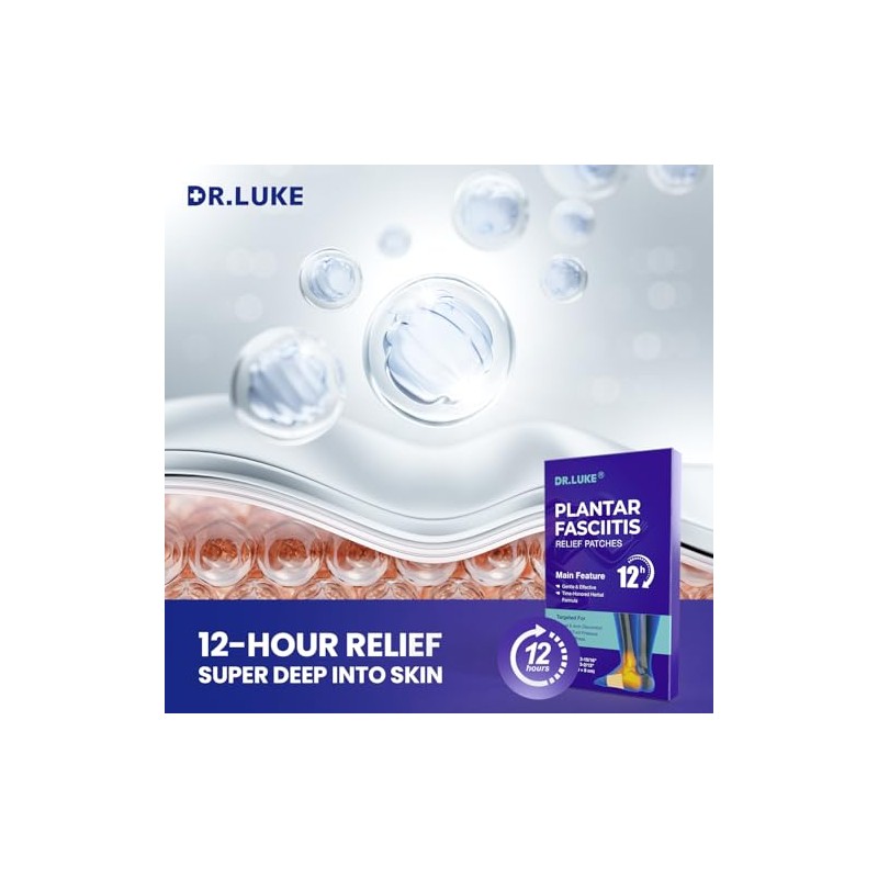 Dr. Luke Herbal Foot Support Patches: 12H Foot Comfort for