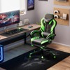 POWERSTONE Gaming Chair Video Game Chair with Footrest and Lumbar