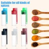 GROTOLY 6PCS Spice Containers with Spoon, Mini Bottle Spice Dispenser,