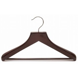 Only Hangers Petite Size Wooden Suit Hangers, Walnut Finish Box of (6)