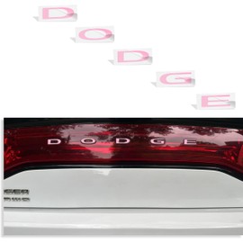 Rear Dodge Emblem Overlay Decal - Fits 2011-2023 Charger - (Color: Pink)