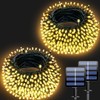 Solar String Lights, 2 Pack 33Ft Total 200LED Solar Christmas