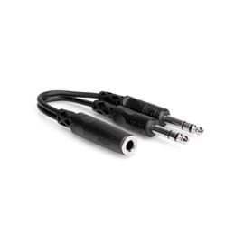 Hosa YPP-308 1/4" TRSF to Dual 1/4" TRS Y Cable