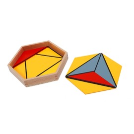 Constructive Triangles with 5 Boxes-Montessori Materials Sensorial Educational Tools - Teach Aids Tool