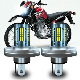 TJJTGBR SUPER LED headlight light Bulb for Yamaha XT350: 1985-2000 motorcycle，R2 P45t LED Bulbs，‎6000K Cool Bright Daylight White，2pcs